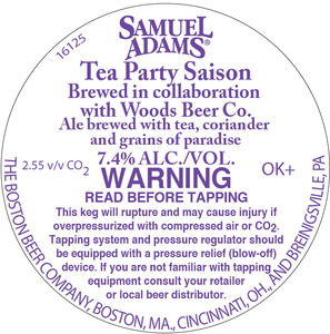 Samuel Adams Tea Party Saison March 2017