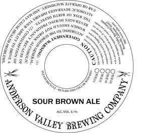 Anderson Valley Brewing Company Sour Brown March 2017