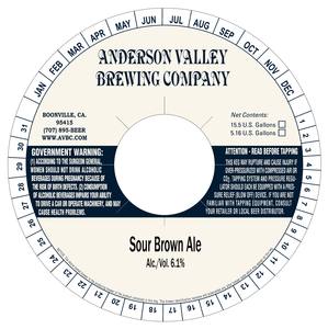 Anderson Valley Brewing Company Sour Brown March 2017