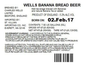 Charles Wells Limited Wells Banana Bread Beer