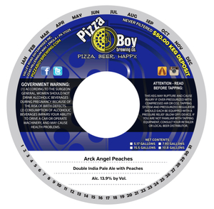 Pizza Boy Brewing Co. Arck Angel Peaches April 2017