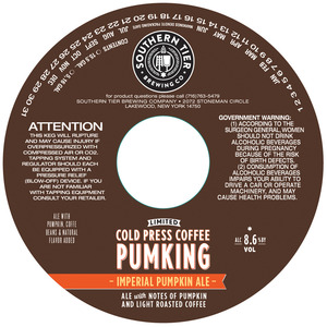Southern Tier Brewing Co Cold Press Coffee Pumking