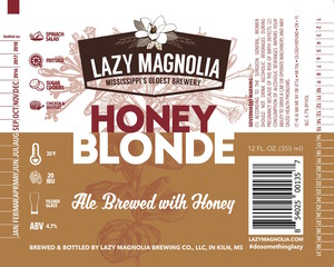 Lazy Magnolia Brewing Company Honey Blonde