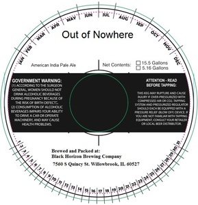 Out Of Nowhere India Pale Ale March 2017
