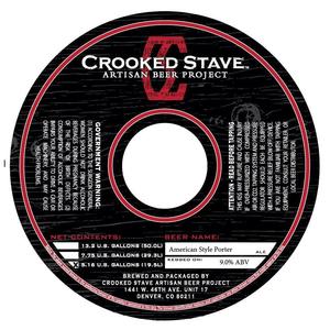 Crooked Stave Artisan Beer Project American Style Porter