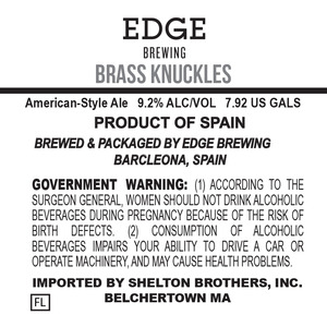 Edge Brewing Brass Knuckles
