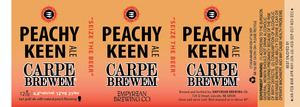 Carpe Brewem Peachy Keen Ale March 2017