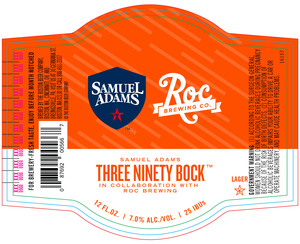 Samuel Adams Three Ninety Bock March 2017