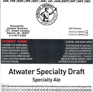 Atwater Brewery Specialty Draft