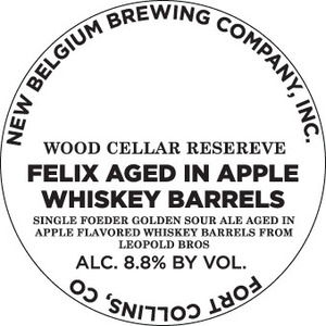 New Belgium Brewing Company, Inc. Felix Aged In Apple Whiskey Barrels March 2017