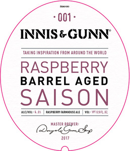 Innis & Gunn Raspberry Barrel Aged Saison Ale March 2017