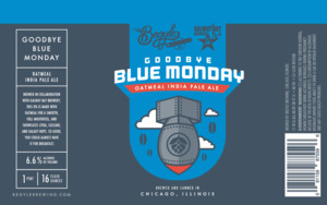 Begyle Brewing Goodbye Blue Monday March 2017