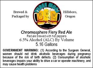 Three Mugs Brewing Chromosphere Fiery Red Ale