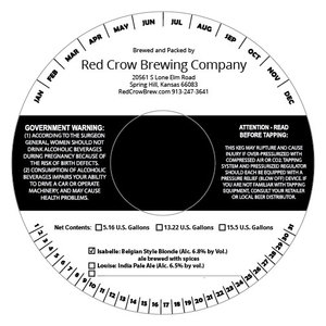 Belgian Style Blonde Ale Brewed W/spices Isabelle