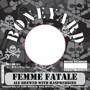 Femme Fatale Ale Brewed With Raspberries March 2017