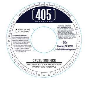 (405) Brewing Co. Cruel Summer March 2017