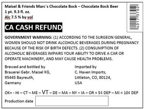 Maisel & Friends Marc's Chocolate Bock