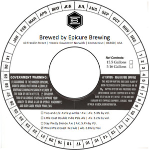 Epicure Brewing Wred West Coast Red Ale