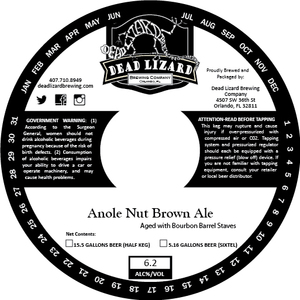 Dead Lizard Brewing Company Anole Nut Brown Ale