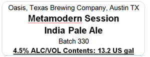 Metamodern Session India Pale Ale 