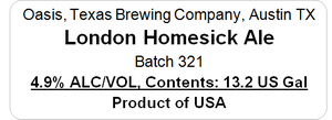 London Homesick Ale 