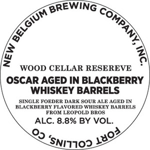 New Belgium Brewing Company, Inc. Oscar Aged In Blackberry Whiskey Barrels