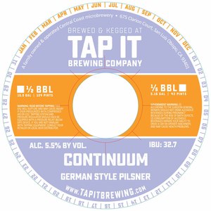 Tap It Brewing Company Continuum March 2017