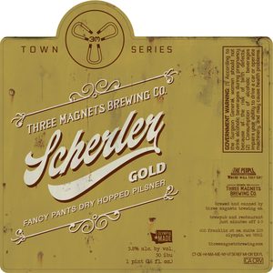 Three Magnets Brewing Co. Scherler Gold Pilsner