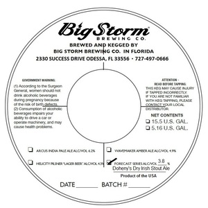 Doheny's Dry Irish Stout March 2017