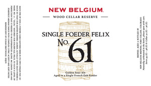 New Belgium Brewing Single Foeder Felix No. 61