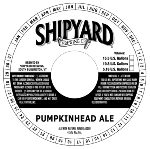 Shipyard Brewing Co Pumpkinhead Ale