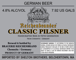 Brauerei Reichenbrande Classic Pilsner March 2017