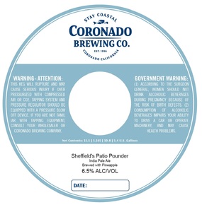 Coronado Brewing Company Sheffield's Patio Pounder