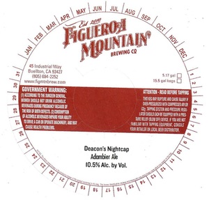 Figueroa Mountain Brewing Co Deacon's Nightcap March 2017