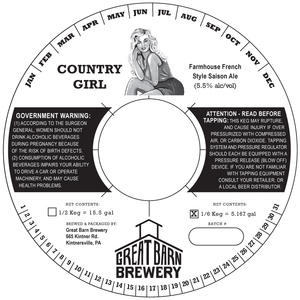 Great Barn Brewery Country Girl March 2017