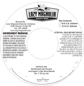Lazy Magnolia Brewing Company Heirloom Ale