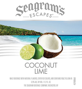 Seagram's Escapes Coconut Lime March 2017