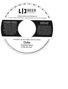 Lic Beer Project Dubs March 2017