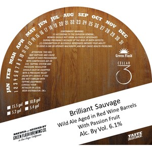 Green Flash Brewing Company Brilliant Sauvage