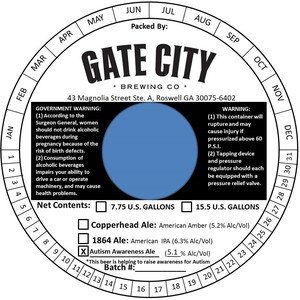 Gate City Autism Awareness Ale March 2017