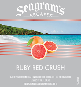 Seagram's Escapes Ruby Red Crush March 2017