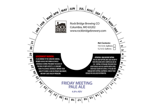 Rock Bridge Brewing Company Friday Meeting Pale Ale March 2017