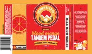 Denver Beer Co Blood Orange Tandem Pedal