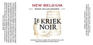New Belgium Brewing Le Kriek Noir April 2017