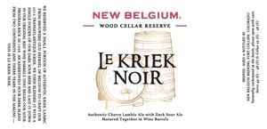 New Belgium Brewing Le Kriek Noir