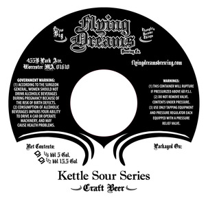 Flying Dreams Brewing Co. Kettle Sour Series April 2017