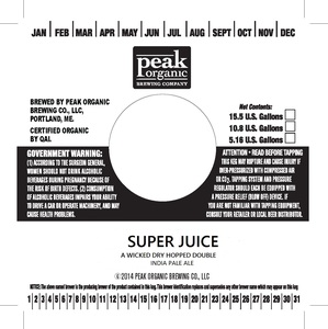 Peak Organic Super Juice April 2017
