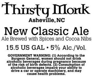 Thirsty Monk New Classic Ale April 2017