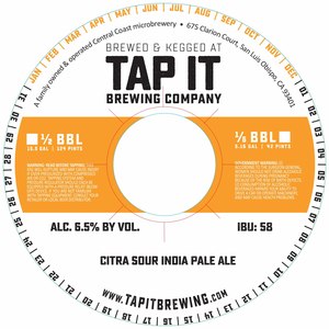 Tap It Brewing Company Citra Sour