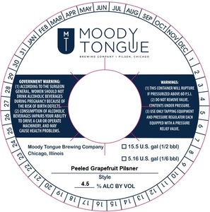 Moody Tongue Peeled Grapefruit Pilsner